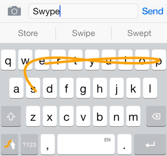 tipo de teclado swype