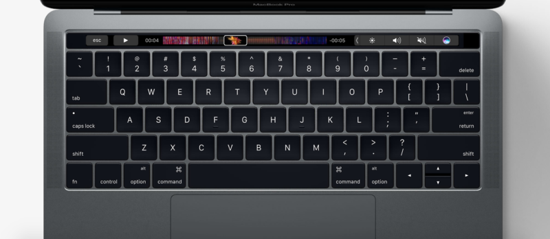 teclado macbook pro touch bar