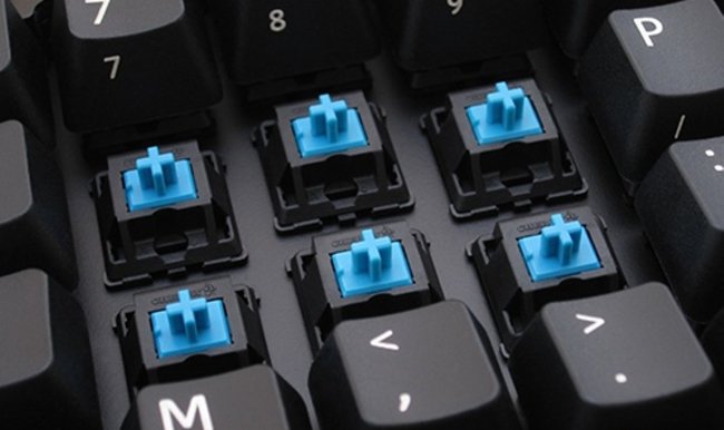 cherry blue teclado mecanico